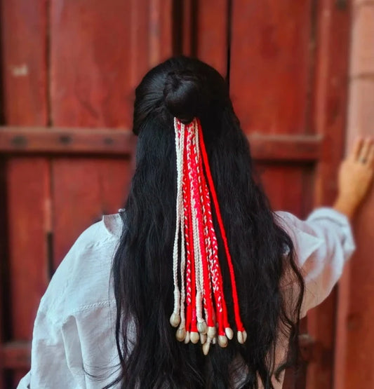 Vibrant Boho hair strands